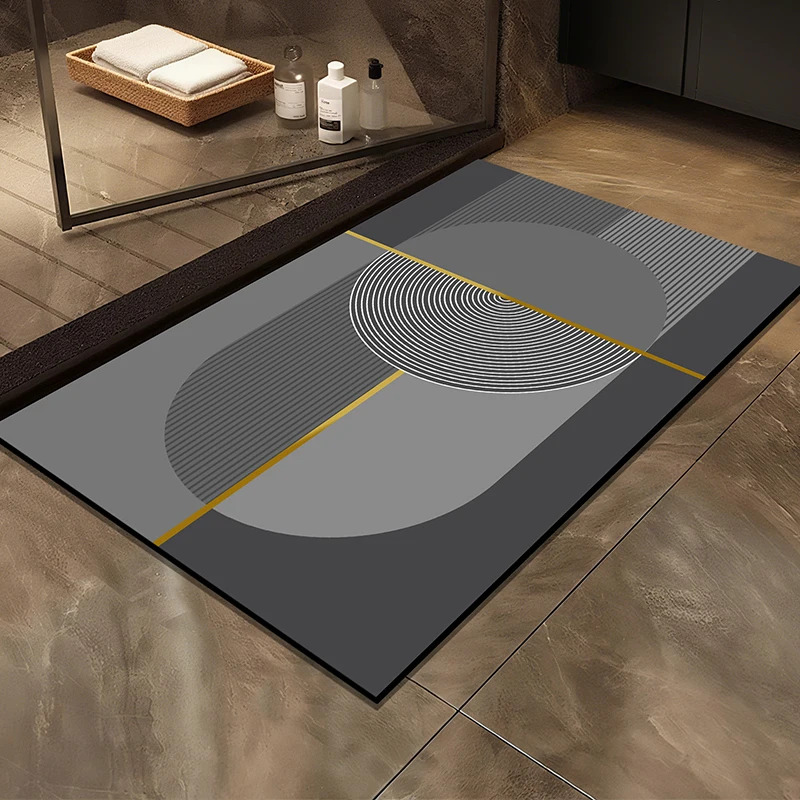 Bamboo Bath Mat - سجادة حمام فاخرة من الدياتوميت من