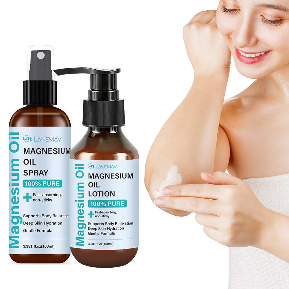 Bath Salts Magnesium - مجموعة رذاذ ومرطب زيت المغنيسيوم -