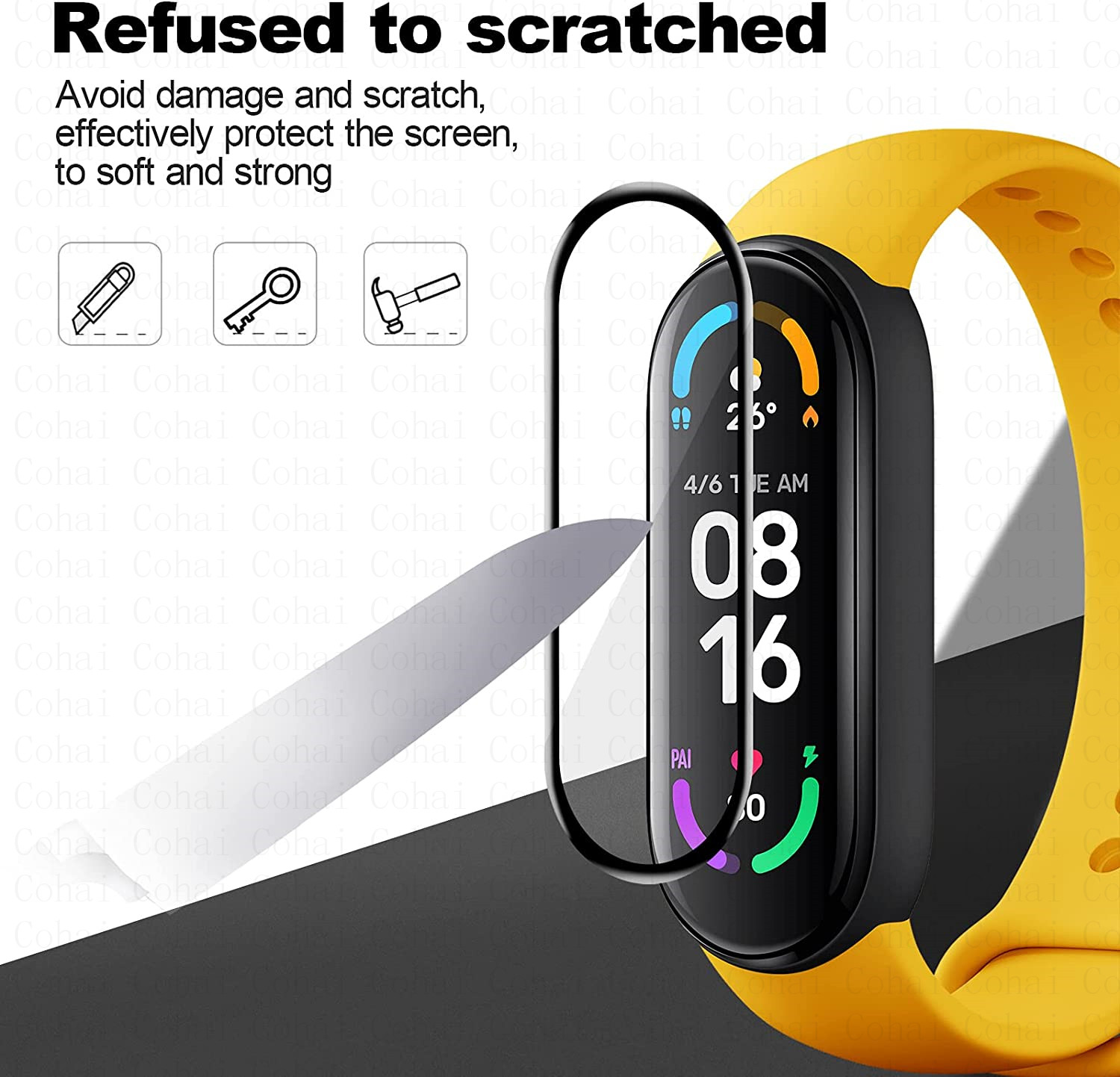 9D الزجاج المقسى ل شاومي Mi ال - مراجعة Health Wellness Bracelet وسعره