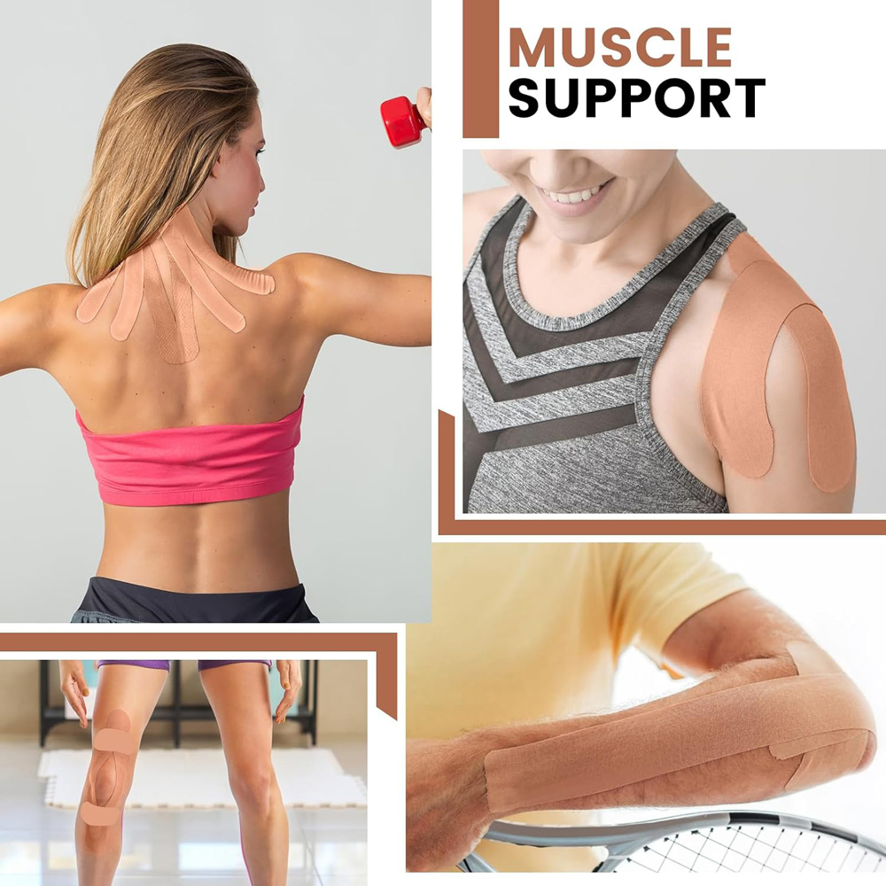 5 لفات من شريط علم الحركة مسبق - مراجعة Sports Taping Precut وسعره