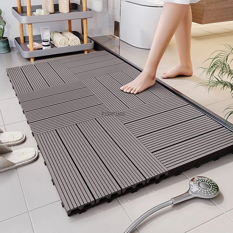 حصيرة أرضية محاكية للخشب مقاوم - مراجعة Bamboo Bath Mat وسعره