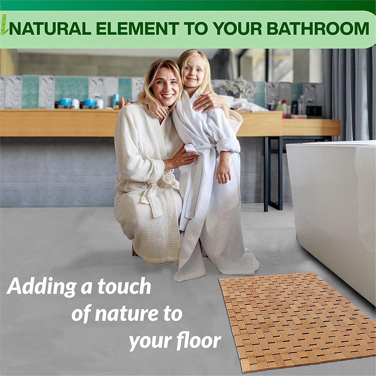 سجادة حمام من الخيزران من NOCM - مراجعة Bamboo Bath Mat وسعره