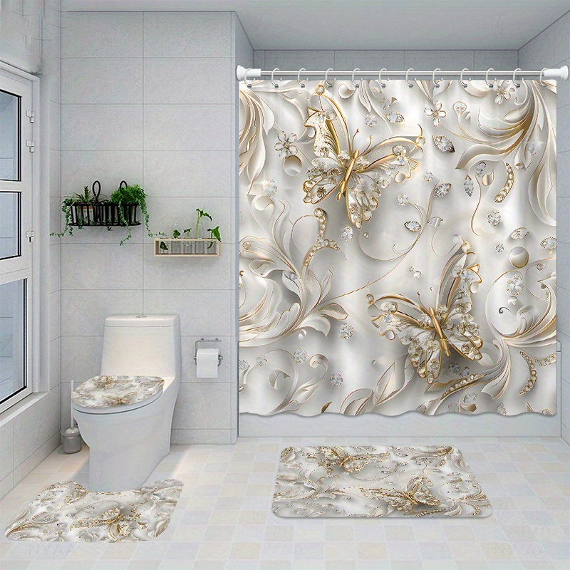 طقم ستائر دش على شكل فراشة أني - مراجعة Bamboo Bath Mat وسعره