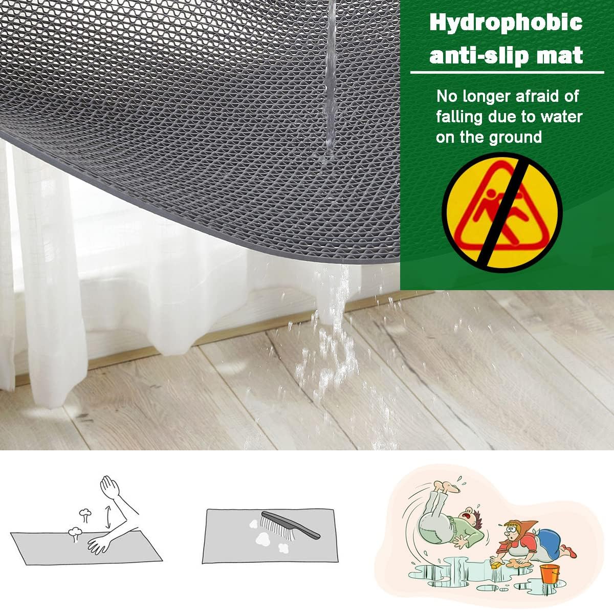 سجادة مضادة للانزلاق بتصميم بس - مراجعة Bamboo Bath Mat وسعره