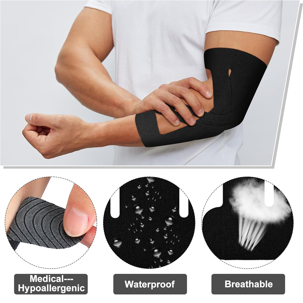 5 قطع من شريط علم الحركة مسبق  - مراجعة Sports Taping Precut وسعره