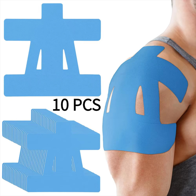 10 قطع من شريط الكينيسيولوجي ا - مراجعة Sports Taping Precut وسعره